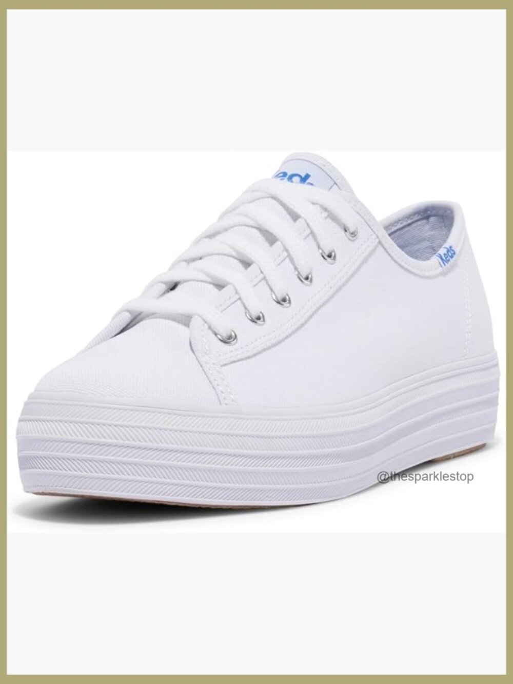 Triple Kick Canvas Lace Up Sneakers - Soft Breathable Lining, Lightweight